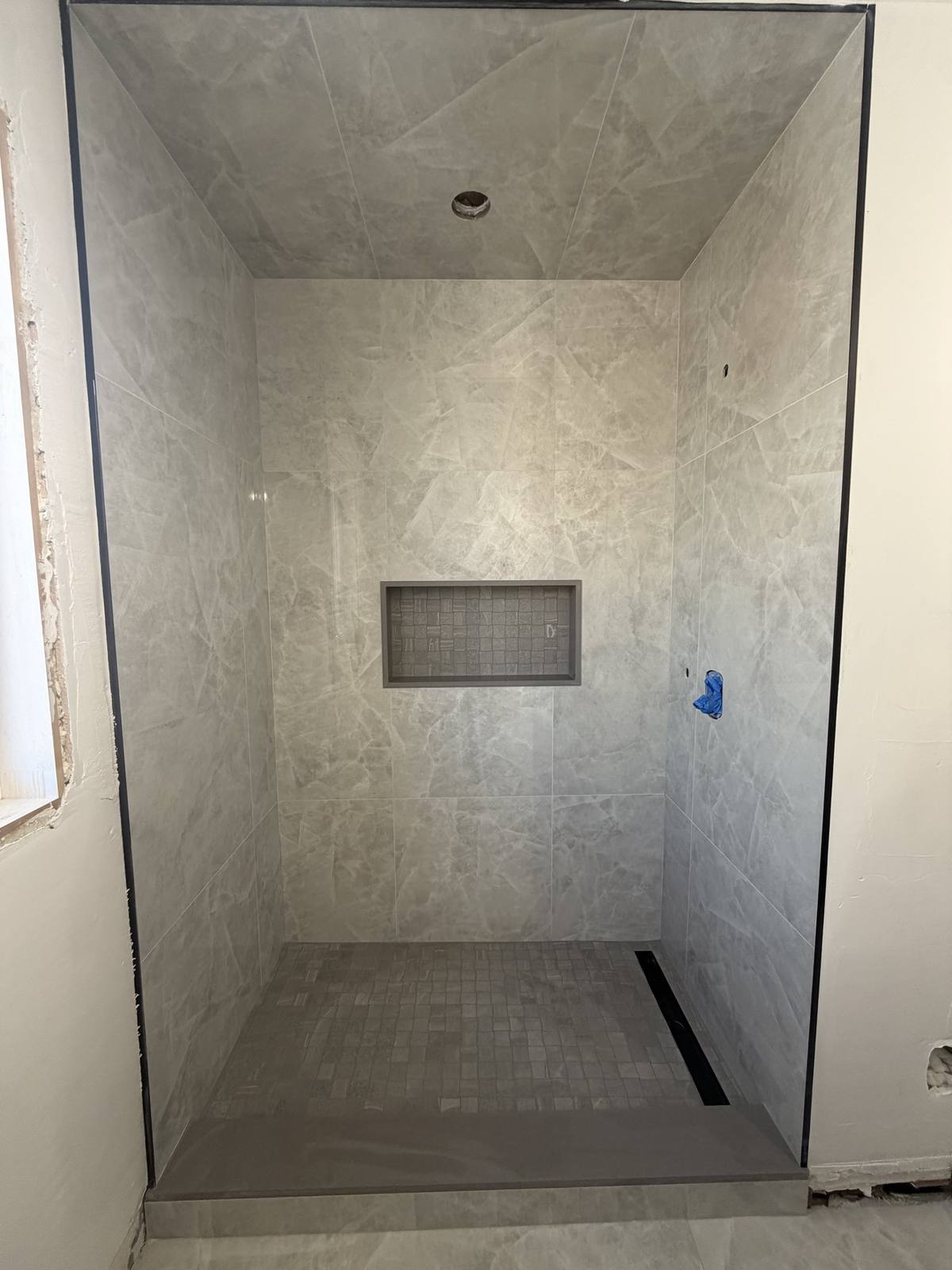 Bathroom grey marble — after